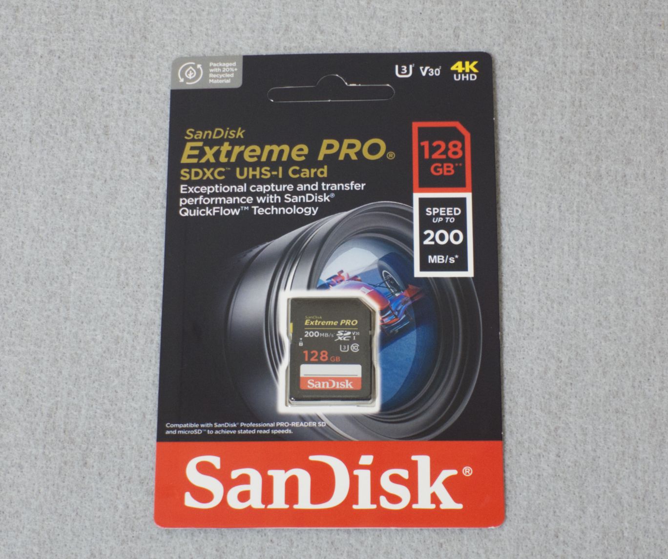 サンディスク, SDカード, 128GB, SDXC, Class10, UHS-I, V30