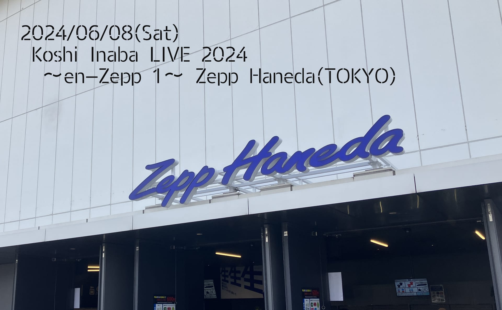 稲葉浩志, Koshi Inaba LIVE 2024 〜en-Zepp 1〜, Zepp Haneda(TOKYO)