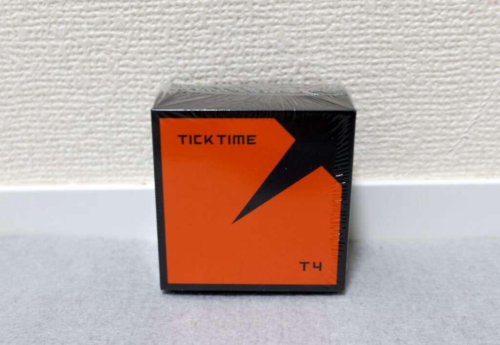 未開封のTickTimer Cube T4の商品パッケージ